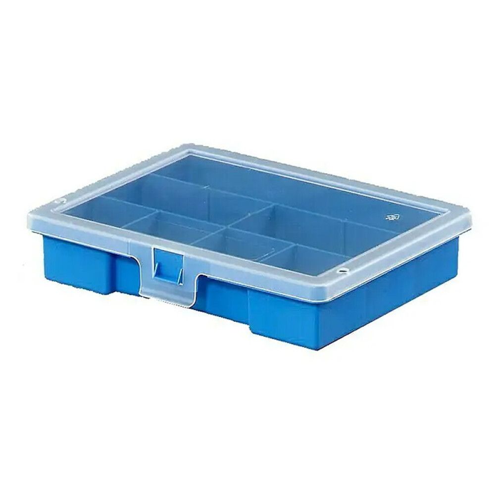 Säilytyslokerikko Kannella 7 Lokeroa 18 x 15 x 3,6 cm Sininen