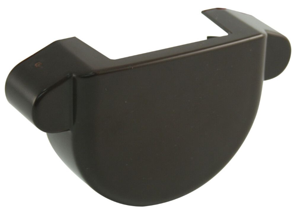 Räystäskourun päätykappale Marley 75 mm ruskea