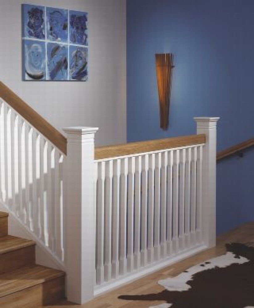 Kaidepinna Lundbergs 58 Stockholm MDF Valkoinen 1140 x 41 x 41 mm 4 Kpl