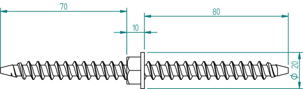 Vaarnaruuvi Lundbergs 160 mm