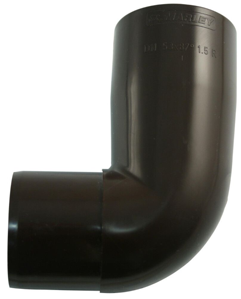 Putkikäyrä 87° Marley DN 53 ruskea