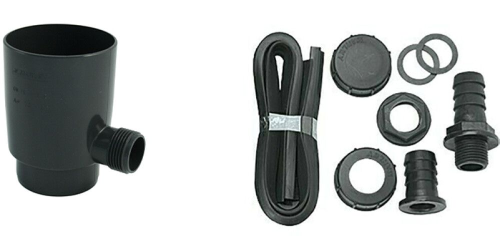 Sadevedenkerääjä Marley DN 75 antrasiitti