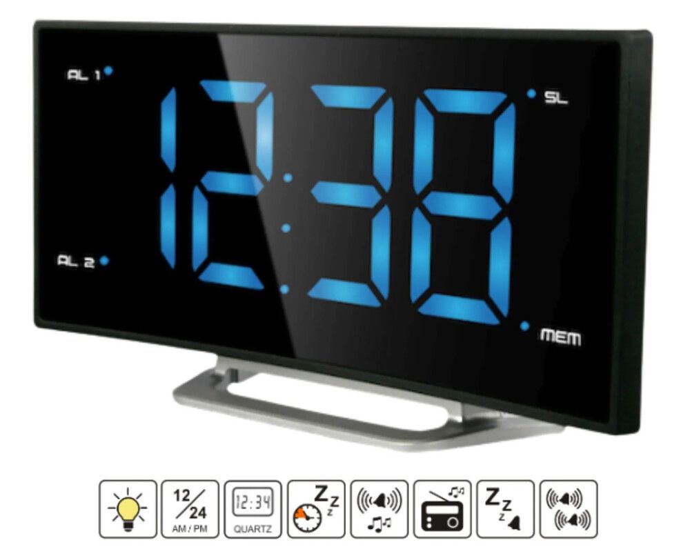 Digitaalinen kelloradio Technoline WT 460 musta 17,1 x 8,7 cm