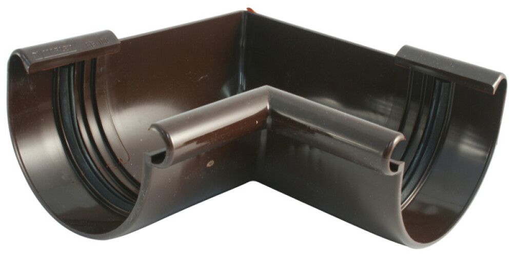 Räystäskourun sisäkulma 90° Marley 125 mm ruskea