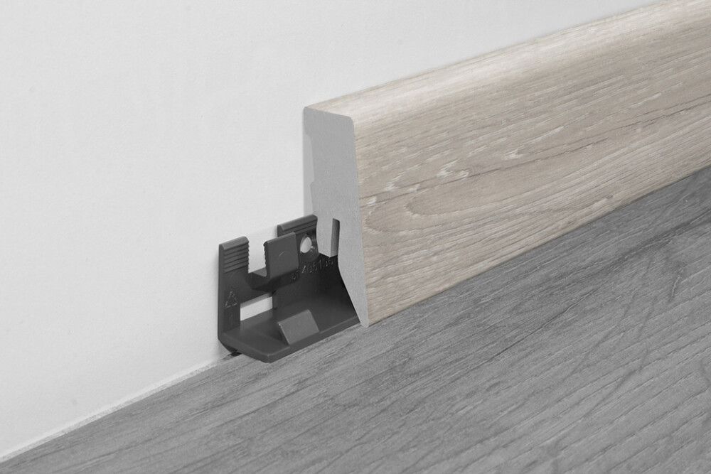 Jalkalista Logoclic K50 Honeymoon MDF 18 x 50 x 2600 mm