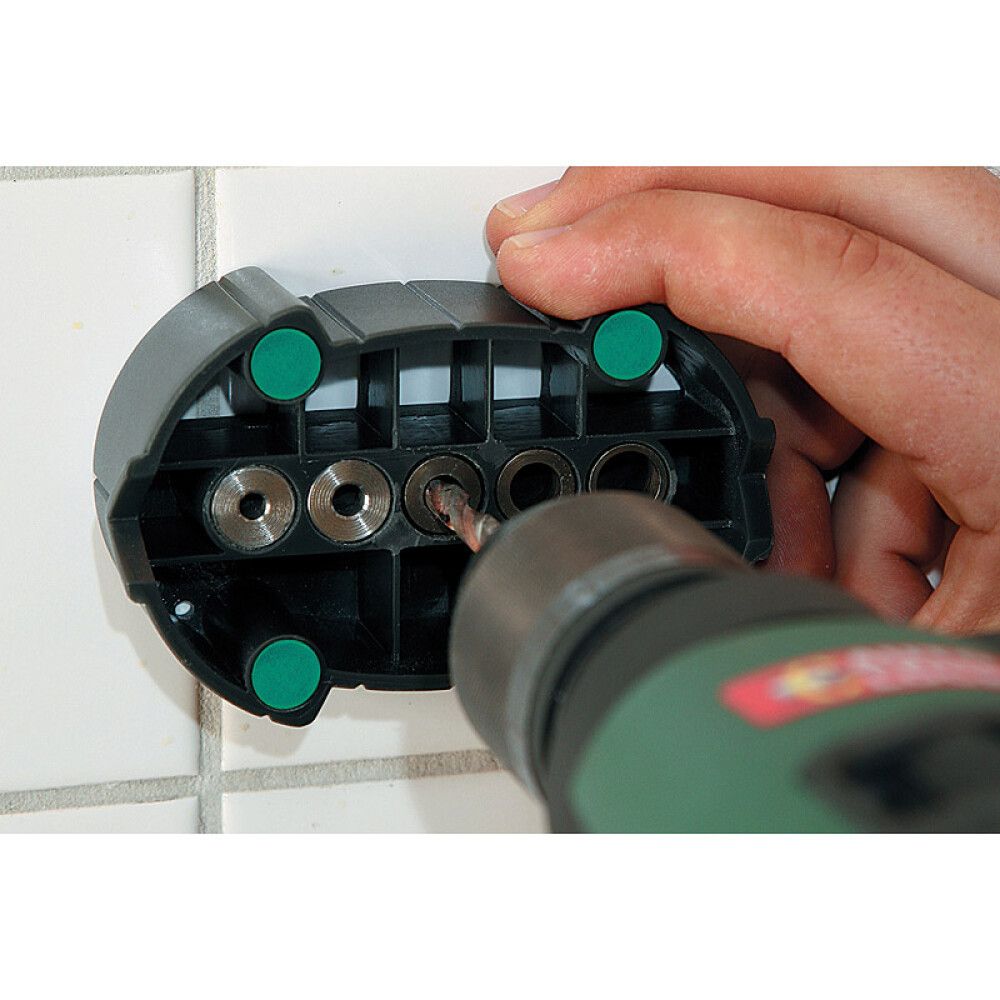 Siirrettävä porausohjain Wolfcraft Accumobil 4 - 10 mm