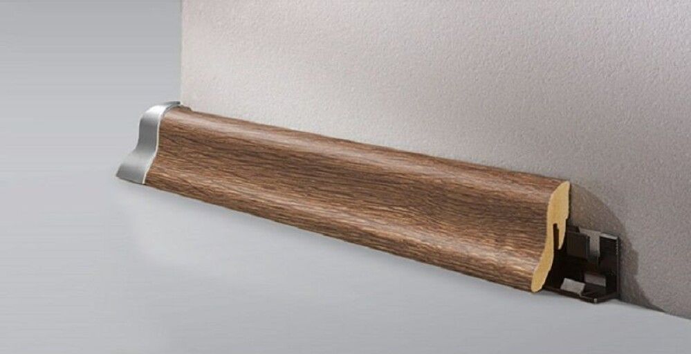 Jalkalista Logoclic K40 Marsala MDF 22 x 40 x 2600 mm