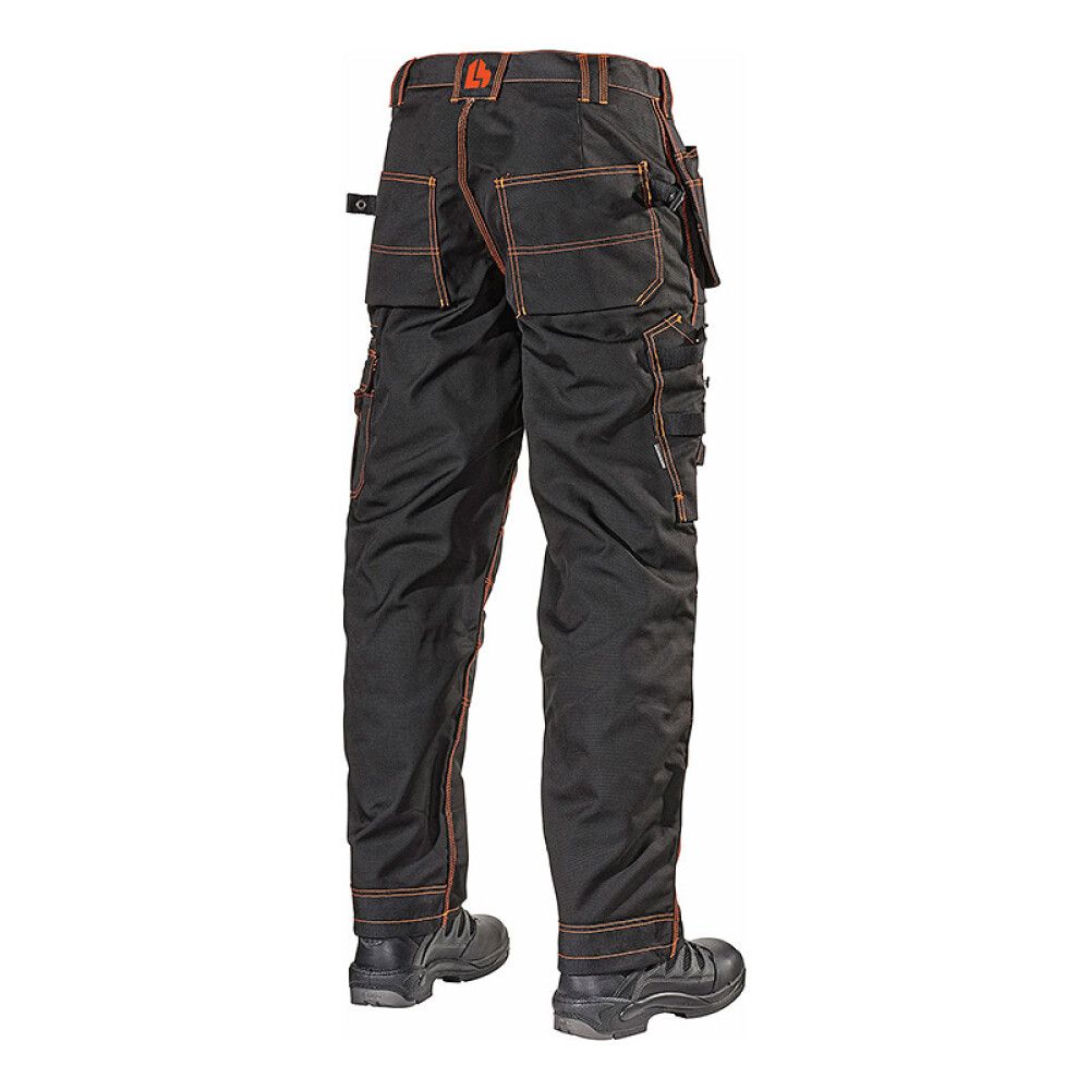 Työhousut L.Brador 161PB Musta/Oranssi 46