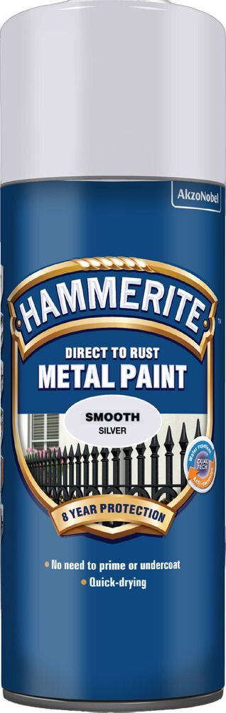 Metallimaali Hammerite Smooth Finish hopea 0,4 l