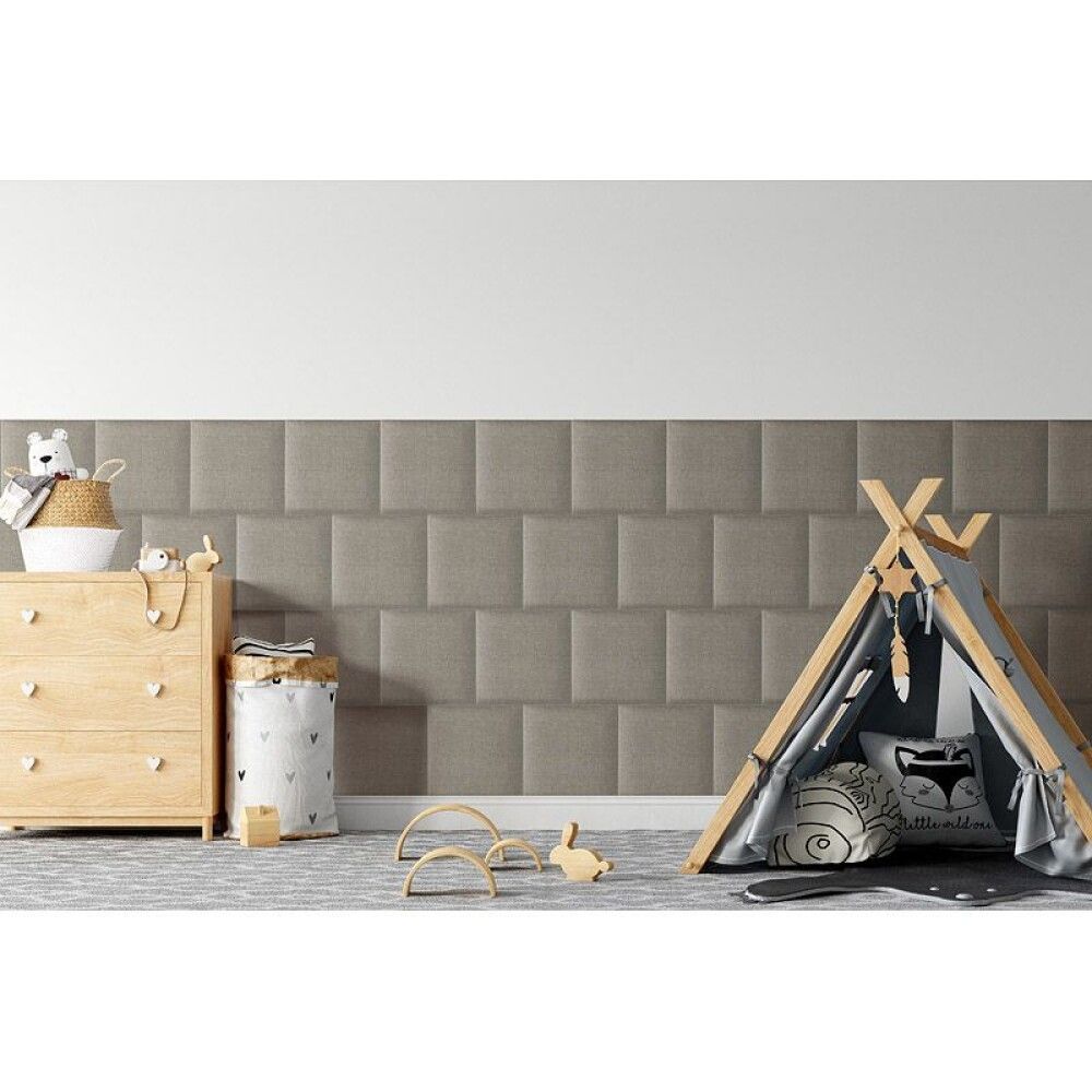 Verhoiltu seinäpaneeli Fllow Inari Taupe 26 30X30