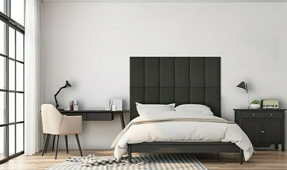 Verhoiltu seinäpaneeli Fllow Velvet Antrasiitti 95 30X60