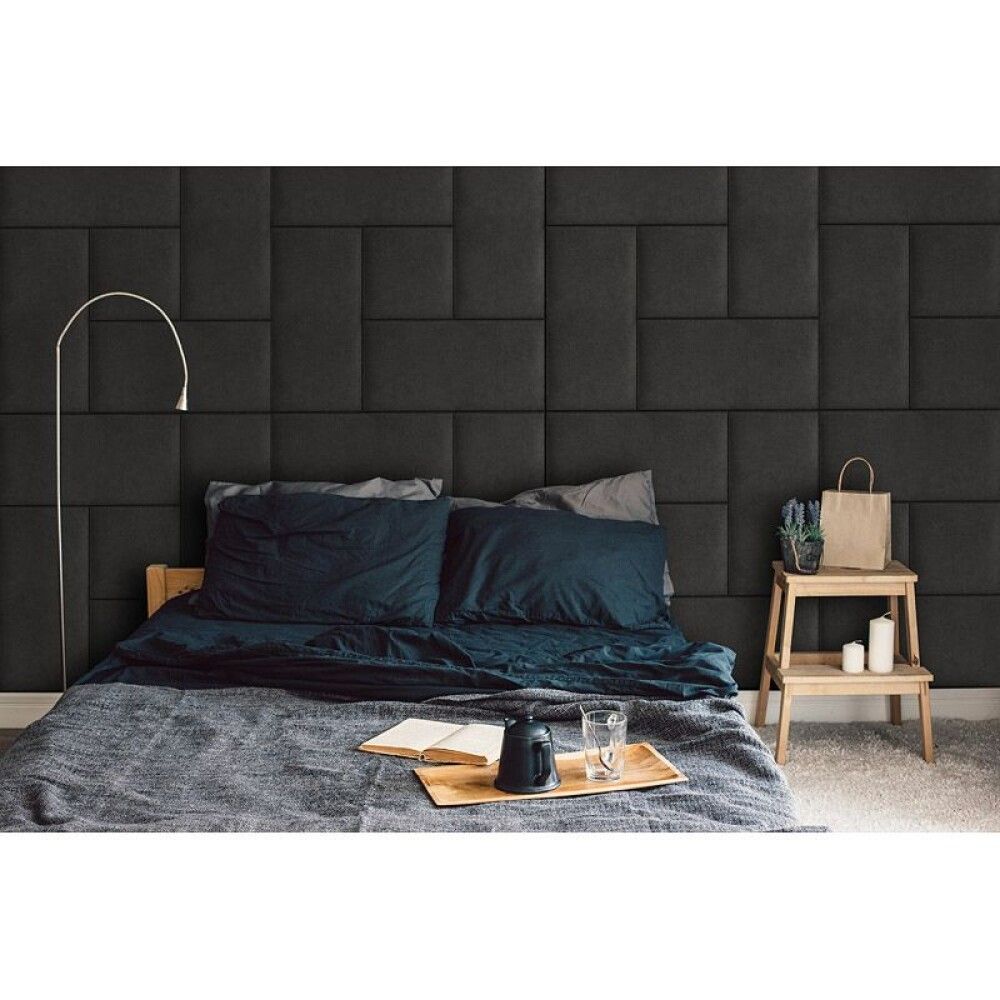 Verhoiltu seinäpaneeli Fllow Velvet Antrasiitti 95 30X60