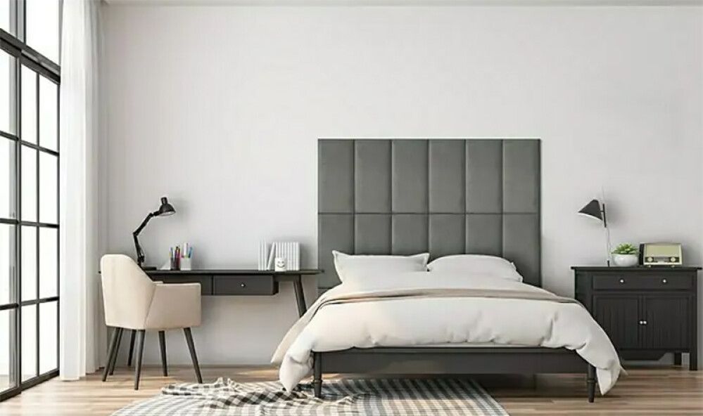 Verhoiltu seinäpaneeli Fllow Velvet Harmaa 91 30X60