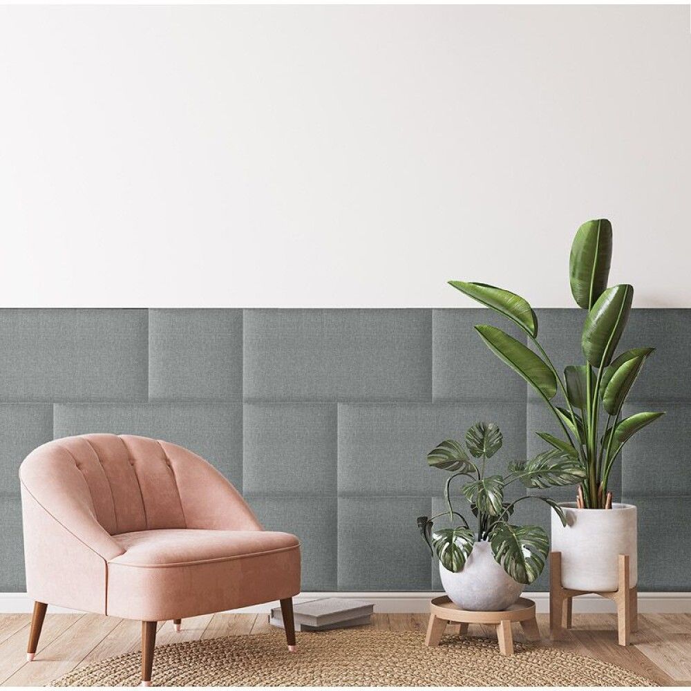 Verhoiltu seinäpaneeli Fllow Inari Harmaa 91 30X60