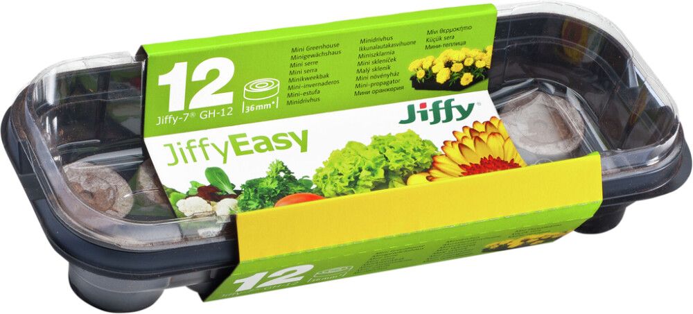 Minikasvihuone Jiffy 27 x 11 x 6 cm