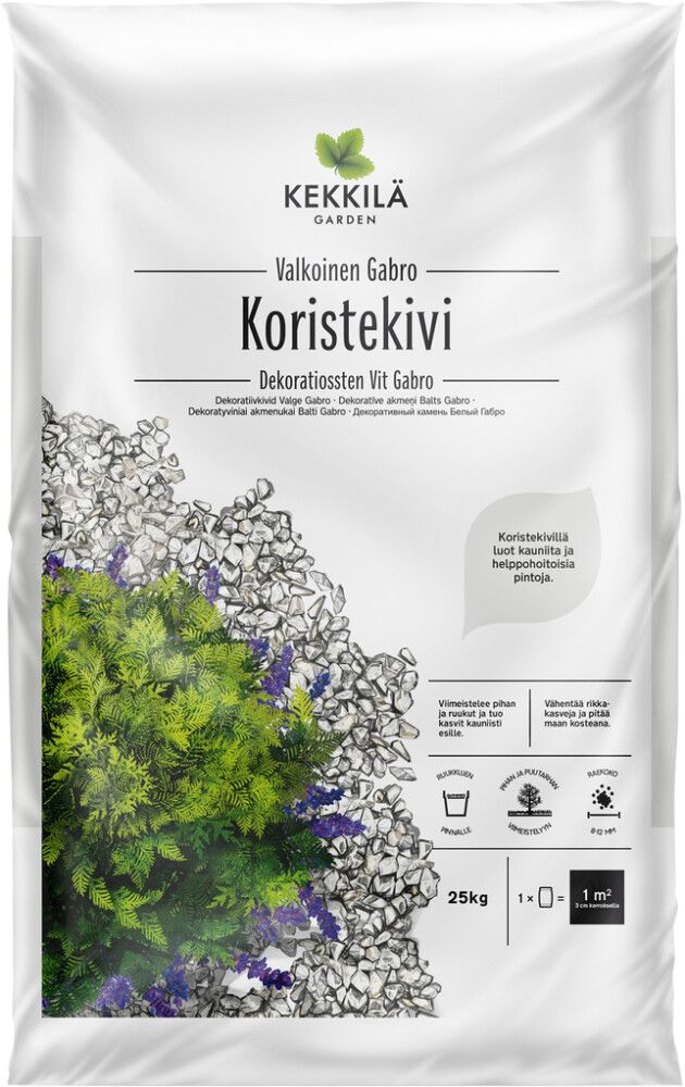 Koristekivi Kekkilä Valkoinen 25 kg