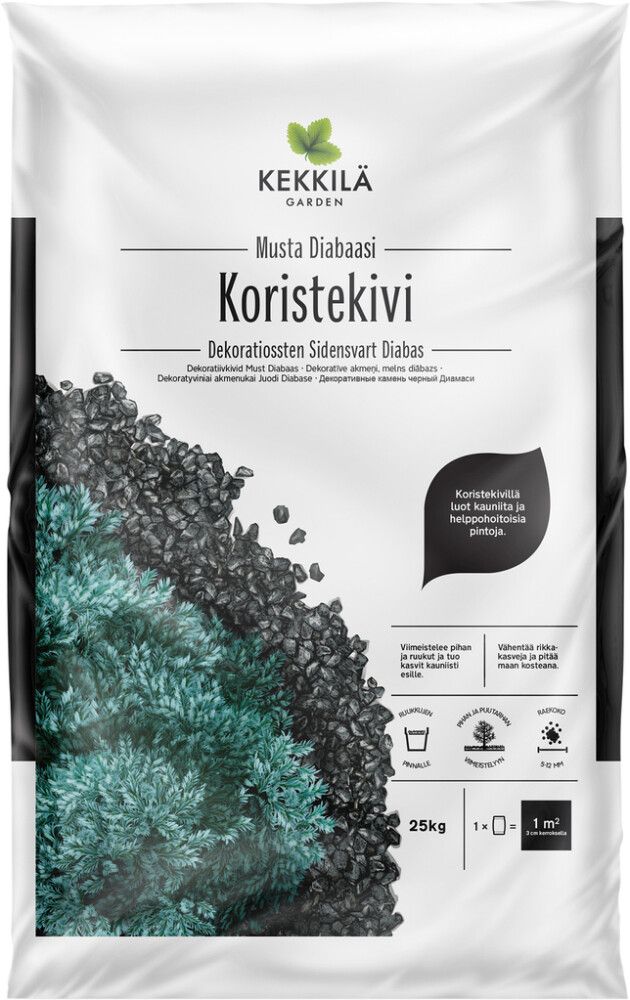 Koristekivi Kekkilä Musta 25 kg