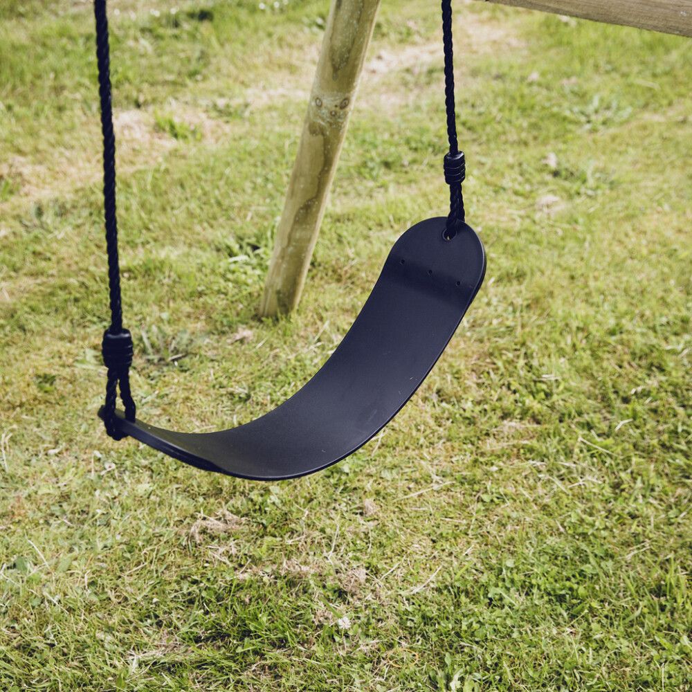 Keinuistuin pehmeä musta köysi