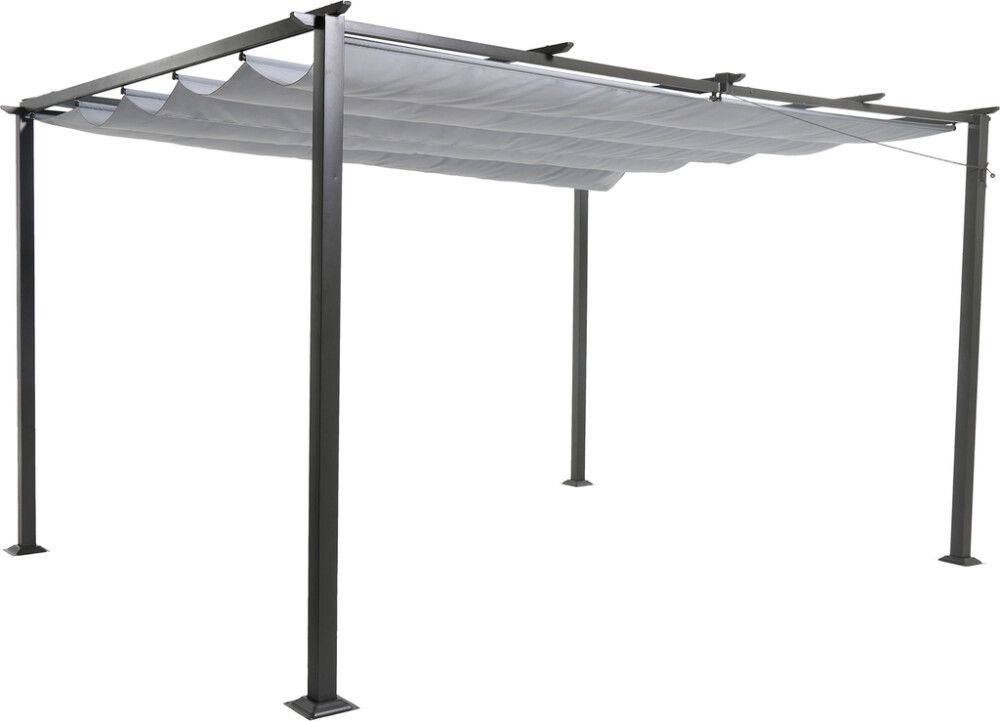 Pergola Jakarta harmaa 3 x 4 x 2,3 m