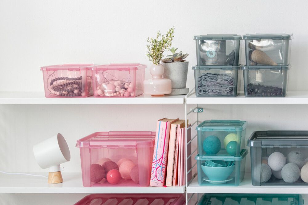 Säilytyslaatikko SmartStore Colour 14 L Akvamariini 40 x 30 x 18 cm