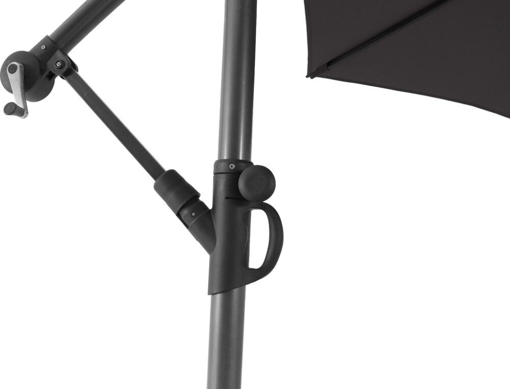 Aurinkovarjo SunFun Milano Ø 350 cm Antrasiitti