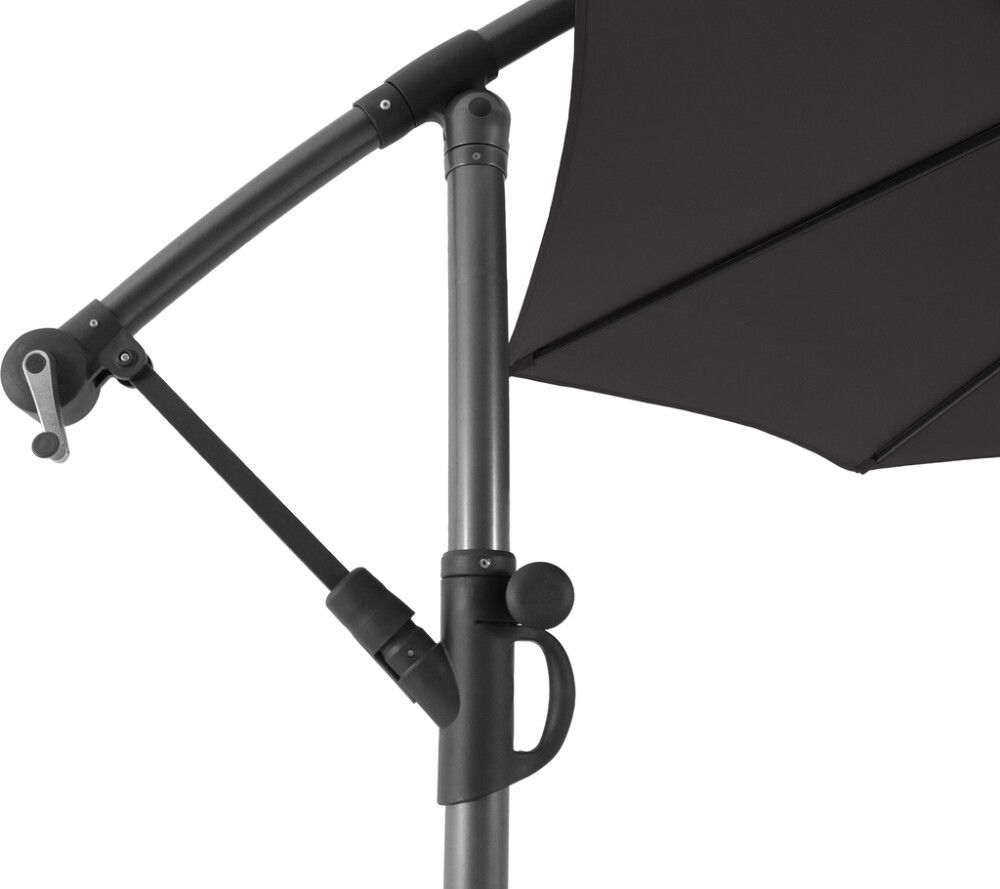 Aurinkovarjo SunFun Milano Ø 350 cm Antrasiitti