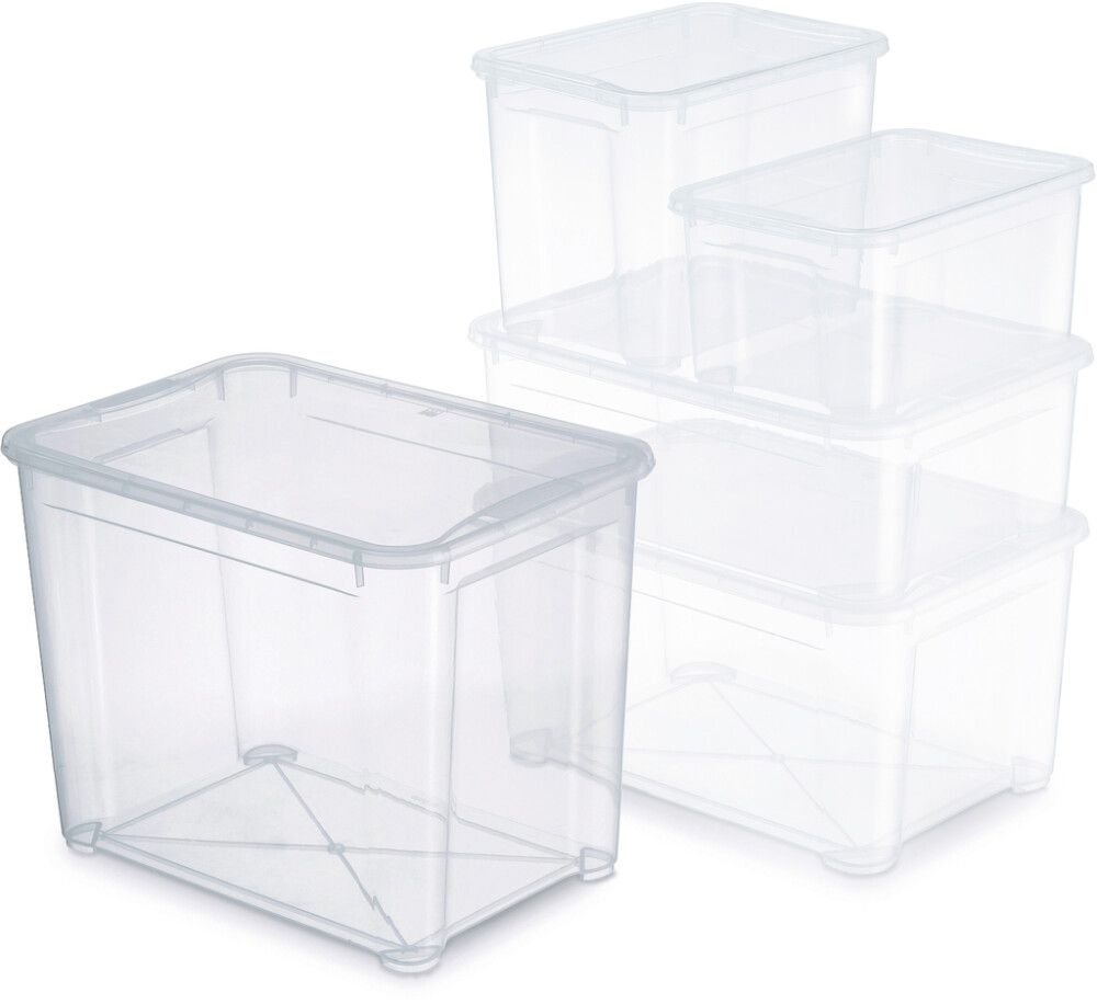 SÄILYTYSLAATIKKO CLEAR BOX XL 65L