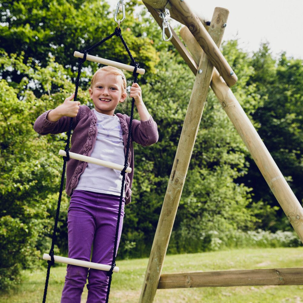 Köysitikkaat musta köysi