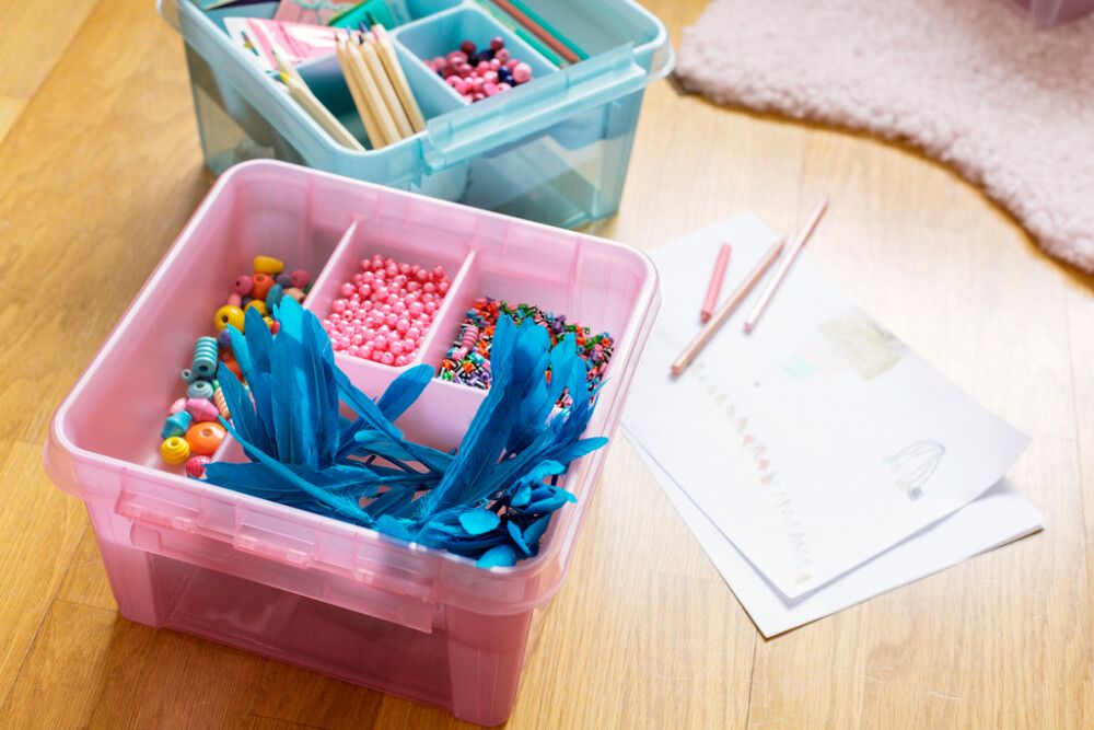 Säilytyslaatikko SmartStore Colour 14 L Roosa 40 x 30 x 18 cm