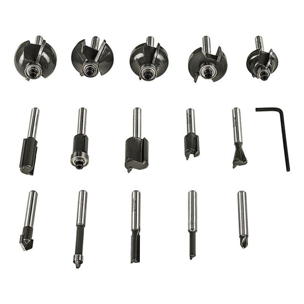 Jyrsinteräsarja Ryobi RAKRBS15 6 mm 15 kpl