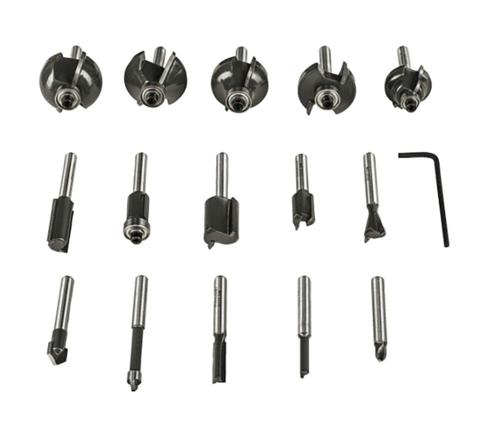 Jyrsinteräsarja Ryobi RAKRBS15 6 mm 15 kpl