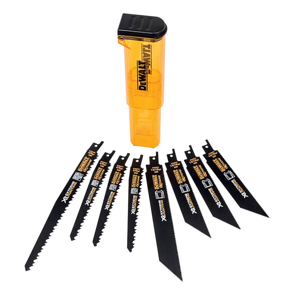 Puukkosahanteräsarja Dewalt XR Extreme Runtime DT99551 8 kpl