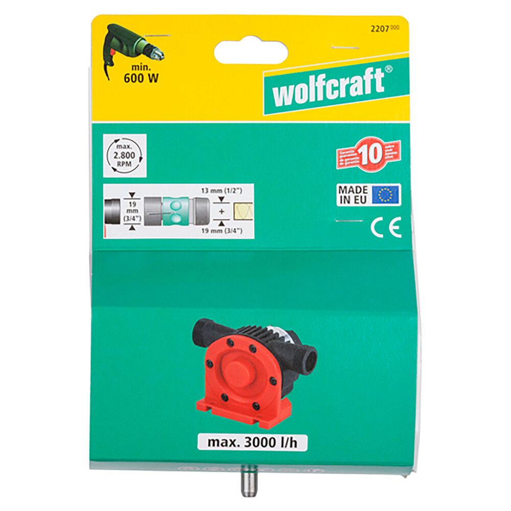 Porakonepumppu Wolfcraft muovirunko