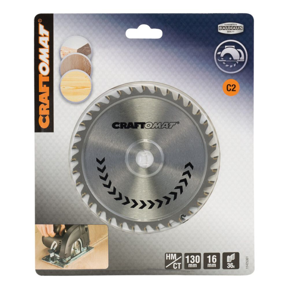Pyörösahanterä Craftomat 130 x 16mm 36T