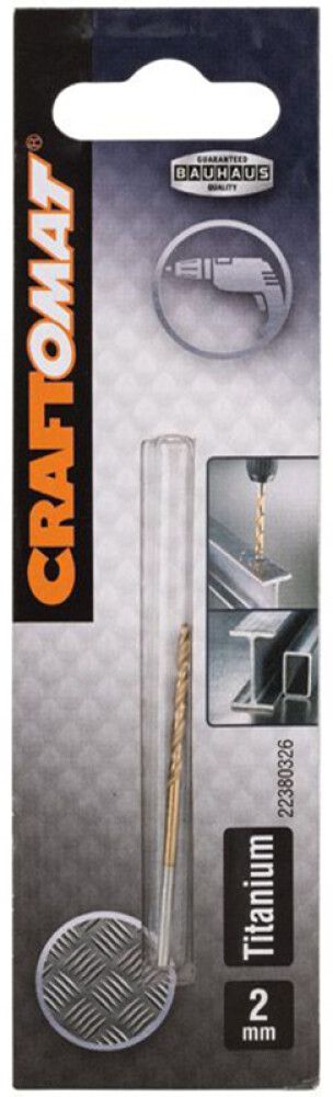Metalliporanterä Craftomat HSS-TIN 2 mm
