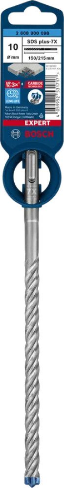 Poravasaranterä Bosch Expert SDS-Plus-7X 10 x 150 mm
