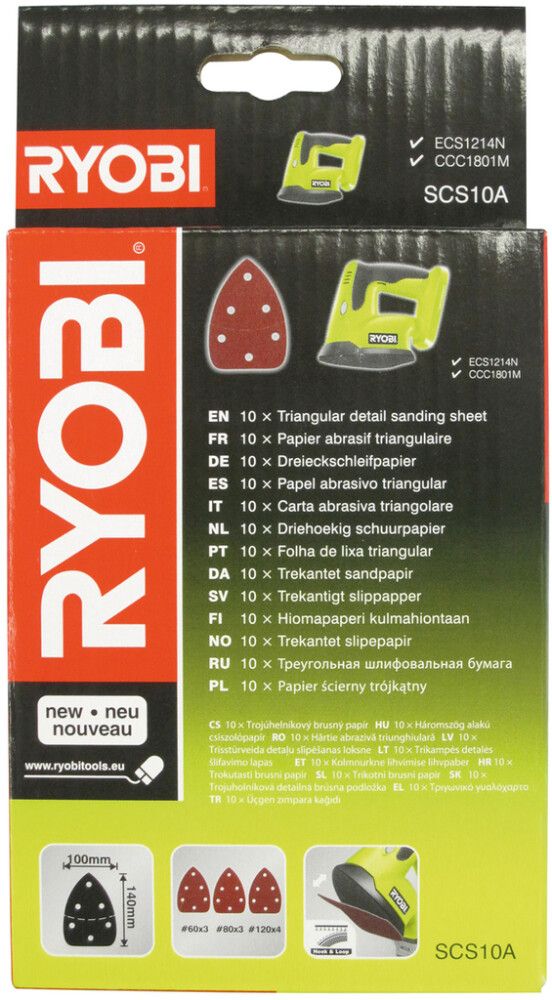 Hiomapaperilajitelma Ryobi SCS10A