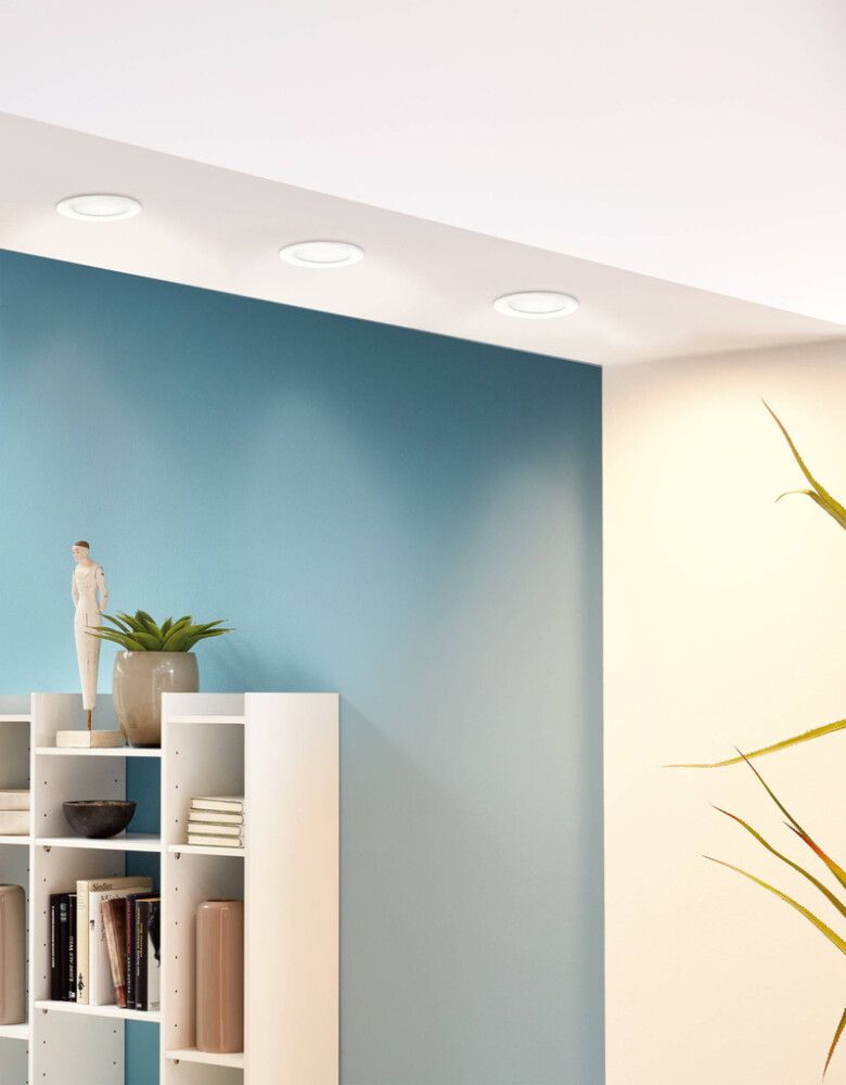 Uppospotti Eglo Fueva 5 LED Ø 117 mm Valkoinen Himmennettävä