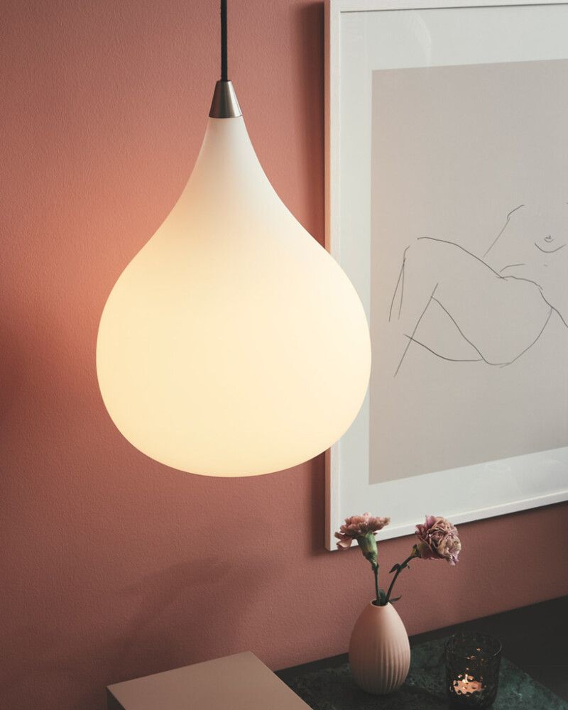 Riippuvalaisin Halotech Drops Valkoinen 17 cm