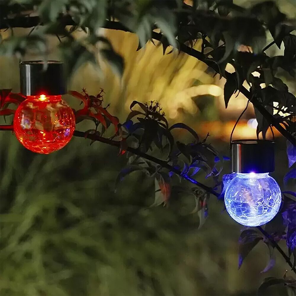 Solarvalaisin LED lasipallo RGB 2 kpl/pkt