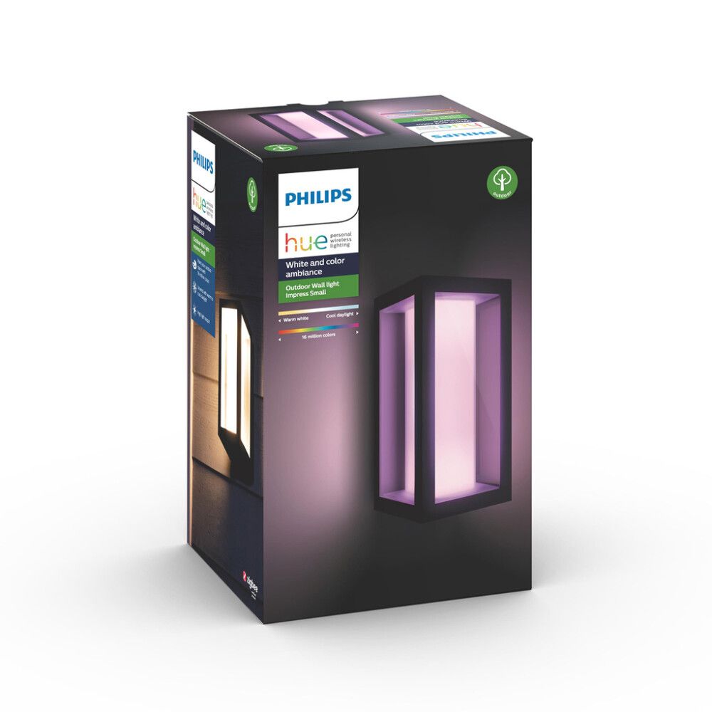 Ulkoseinävalaisin Philips Hue Impress Musta