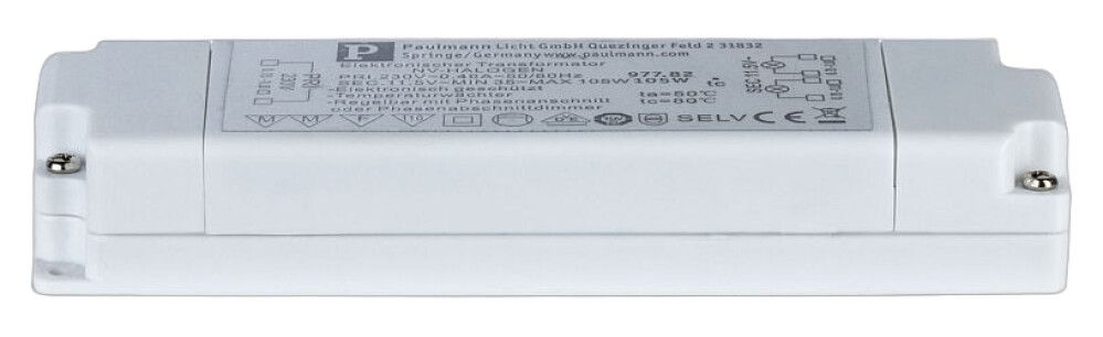 Muuntaja Paulmann Flat Halogen AC valkoinen 105VA