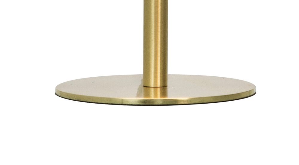 Pöytävalaisin Aneta Molekyl Matta messinki/Valkoinen 13,5 × 13,5 × 27 cm