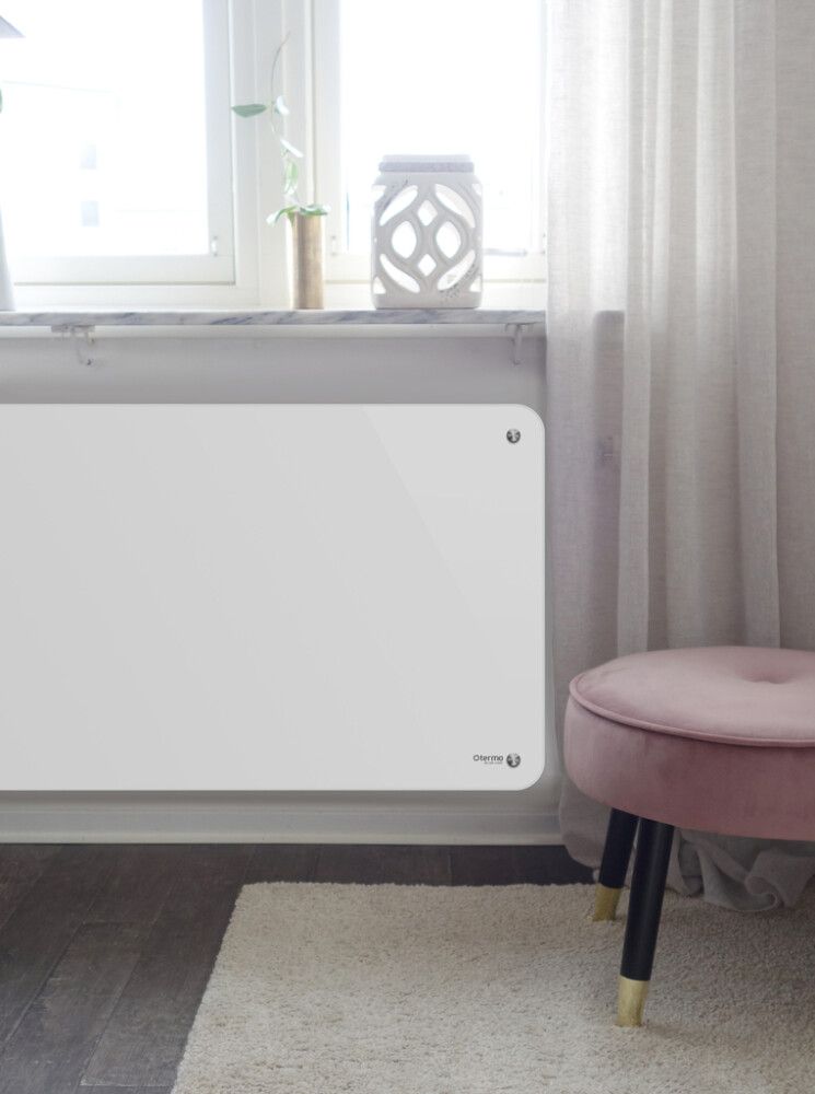 Lasilämmitin Termo ECO 1000 W valkoinen 84 x 4,9 x 42,5 cm