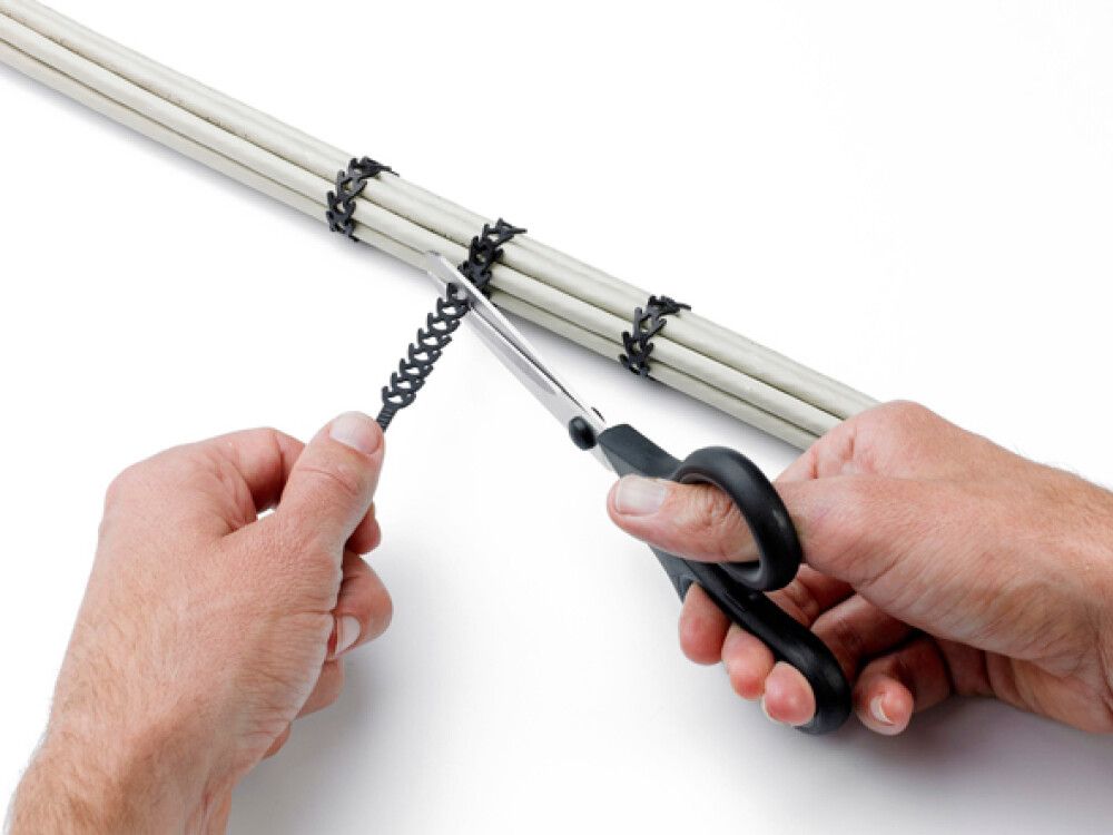 Joustava nippuside Schneider Electric Rapstrap musta 24 kpl