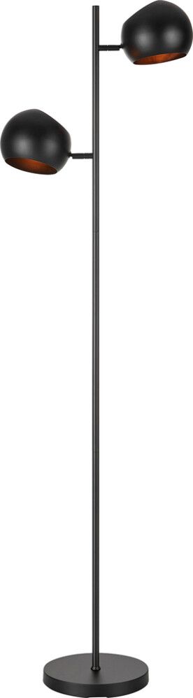 Lattiavalaisin Markslöjd Edgar 2-os Musta