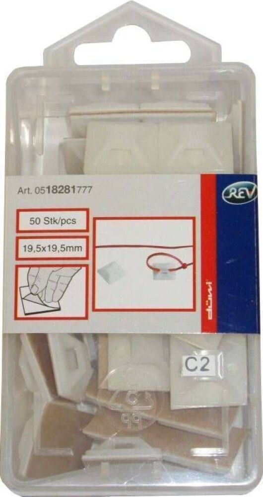 Johdinsideankkuri REV Ritter 19 x 19 mm 50 kpl