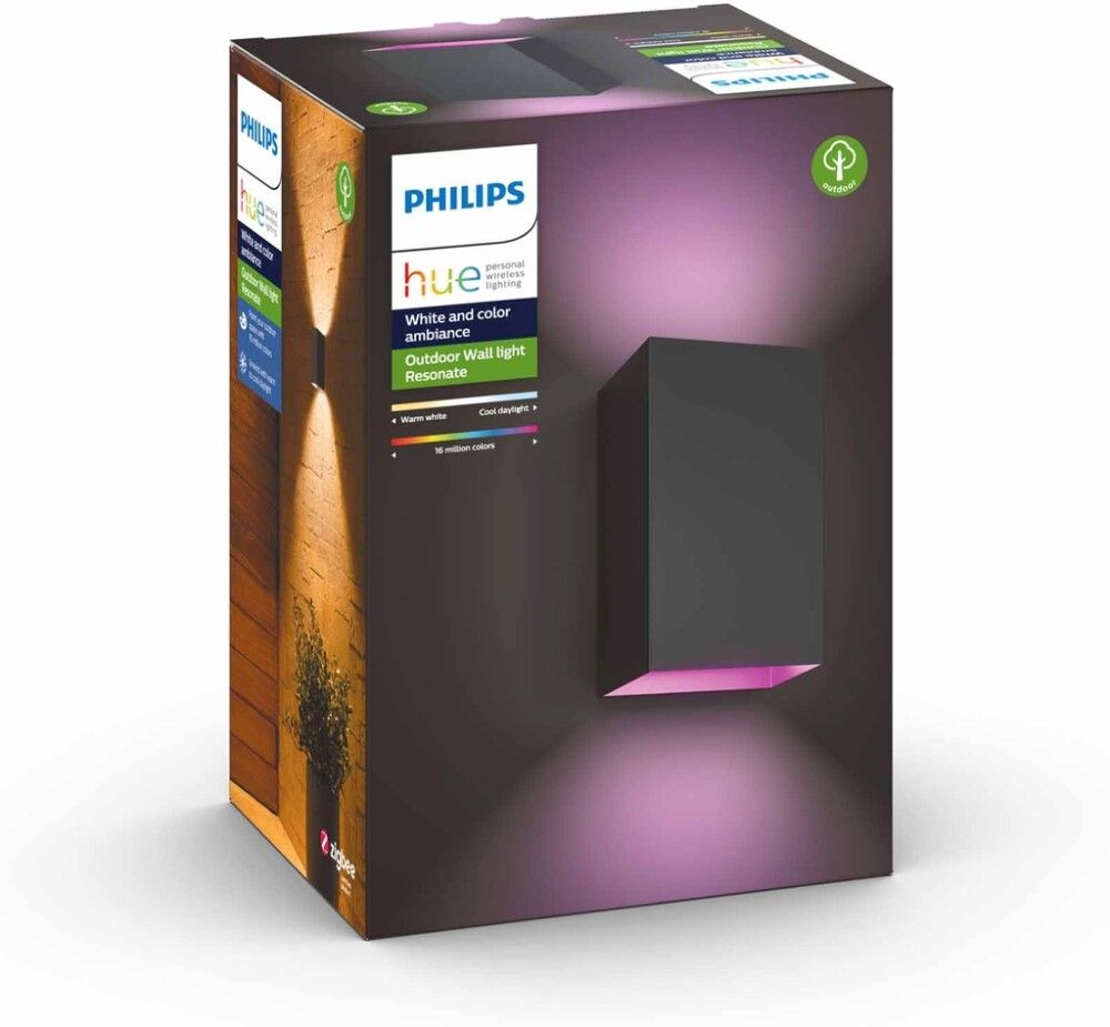 Ulkoseinävalaisin Philips Hue Frame Musta