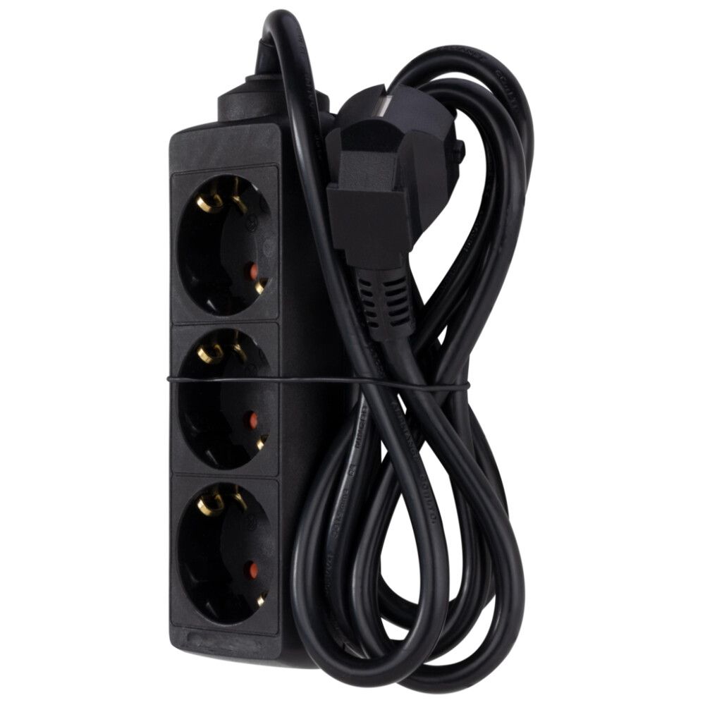 Jatkojohto Rev 3-Osainen 1,4M Voltomat Musta