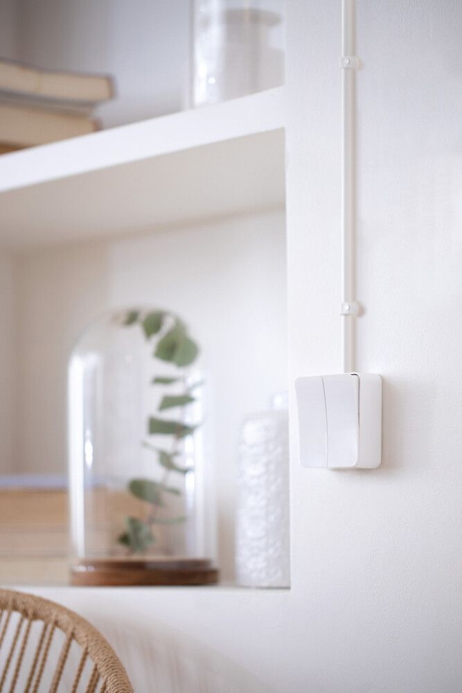 Pinta 6-Kytkin Schneider Electric Exxact Valkoinen